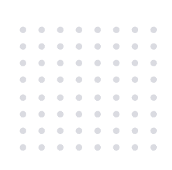 Grid pattern of evenly spaced light gray dots on white background.